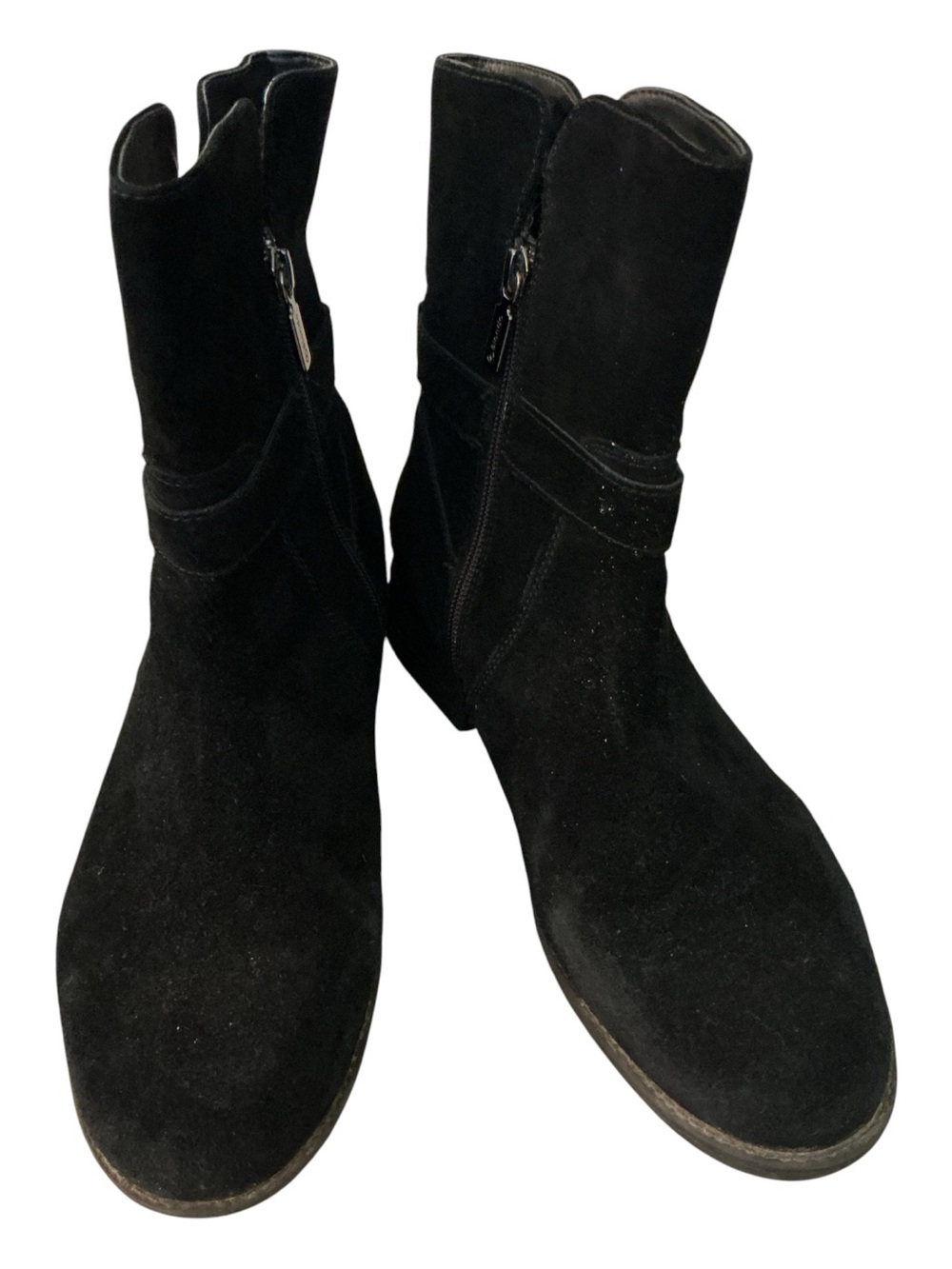 Blondo Black Suede Ankle Boots